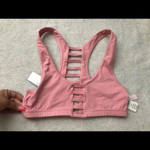 Pink Sports bra